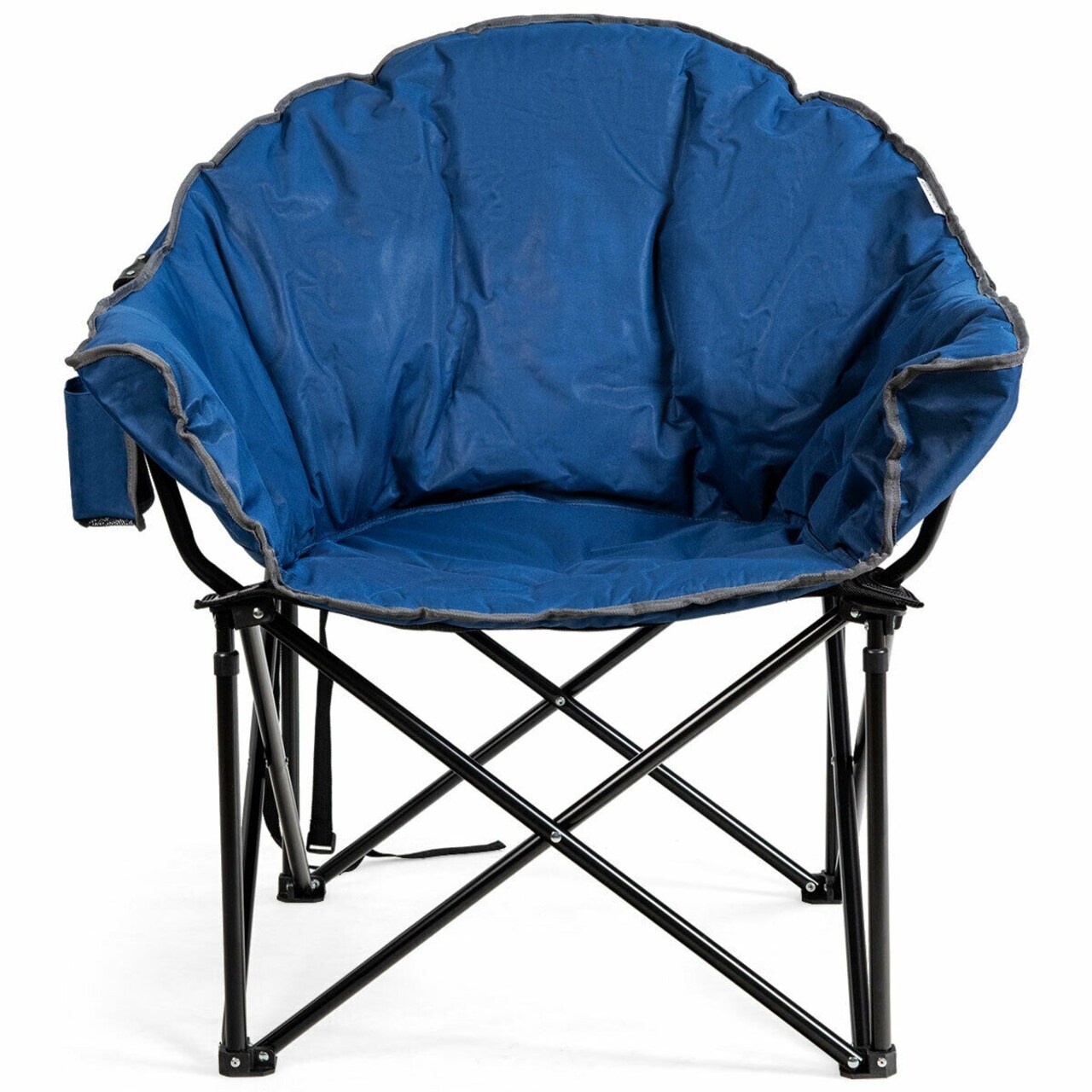 Camping Moon Chair Folding Padded Seat with Carry Bag Outdoor Portable
